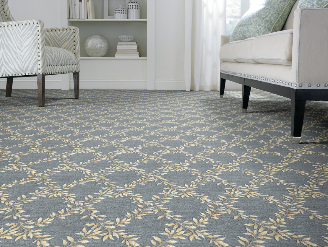A close-up of carpet flooring