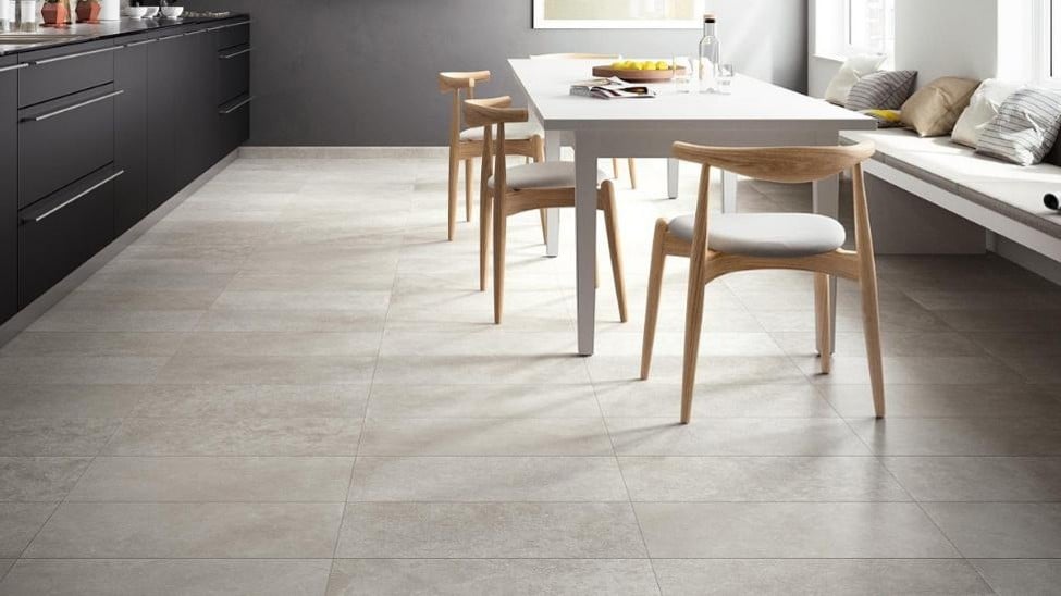 Tile flooring in a modern Tampa home kitchen.
